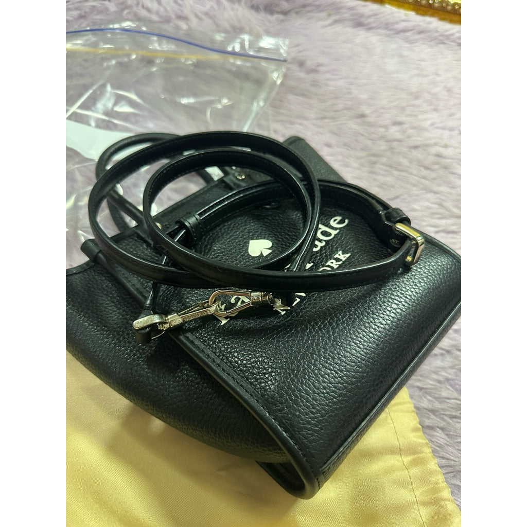 ORIG Preloved KS Ella Mini Tote Black Top Handle Bag