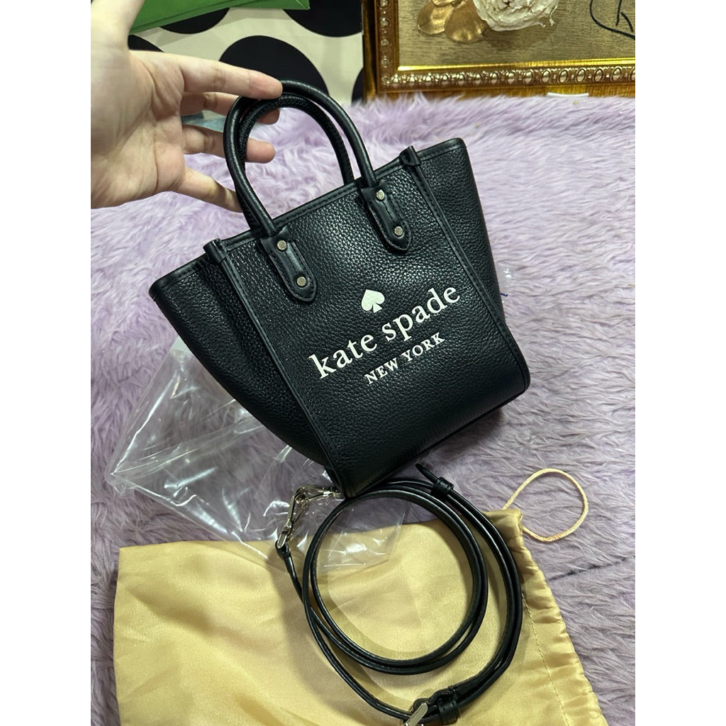 ORIG Preloved KS Ella Mini Tote Black Top Handle Bag
