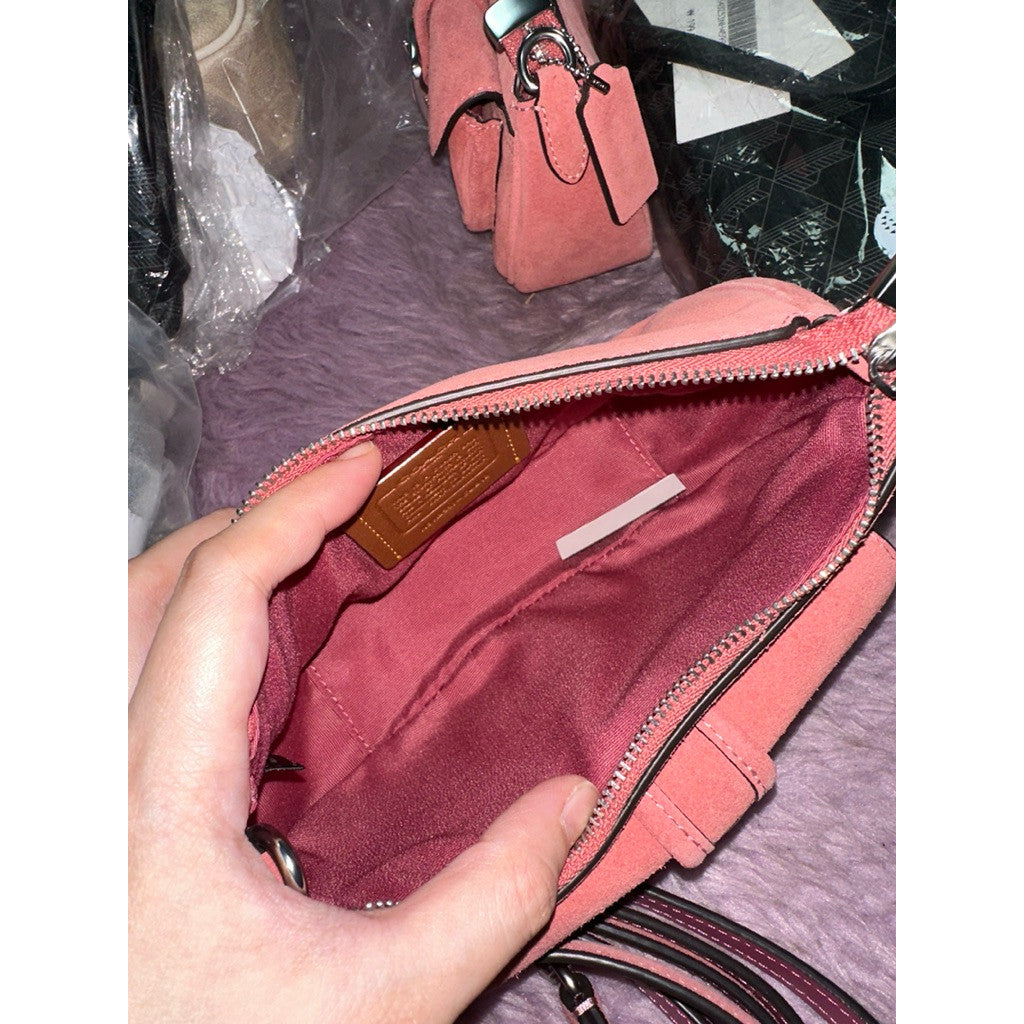 ORIG & IMPORTED CCH Ashton Mini Shoulder Suede Bag Pink