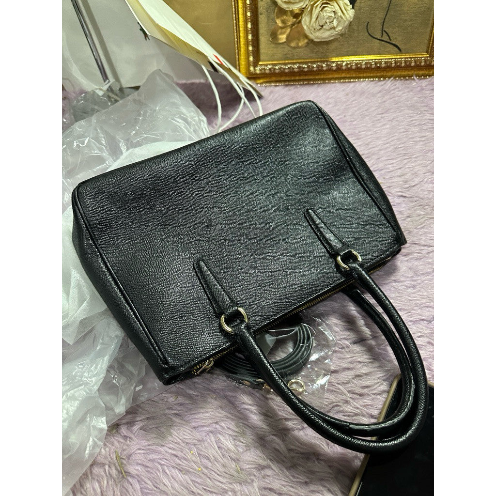 ORIG Preloved CCH Surrey Carryall Black Small Satchel Bag