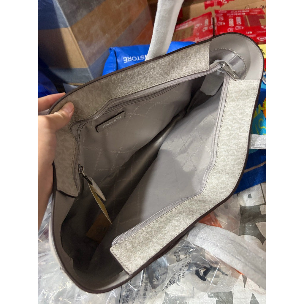 ORIG & IMPORTED MK Arden Large Top-Zip Tote Beige/Gray/Camel Bag