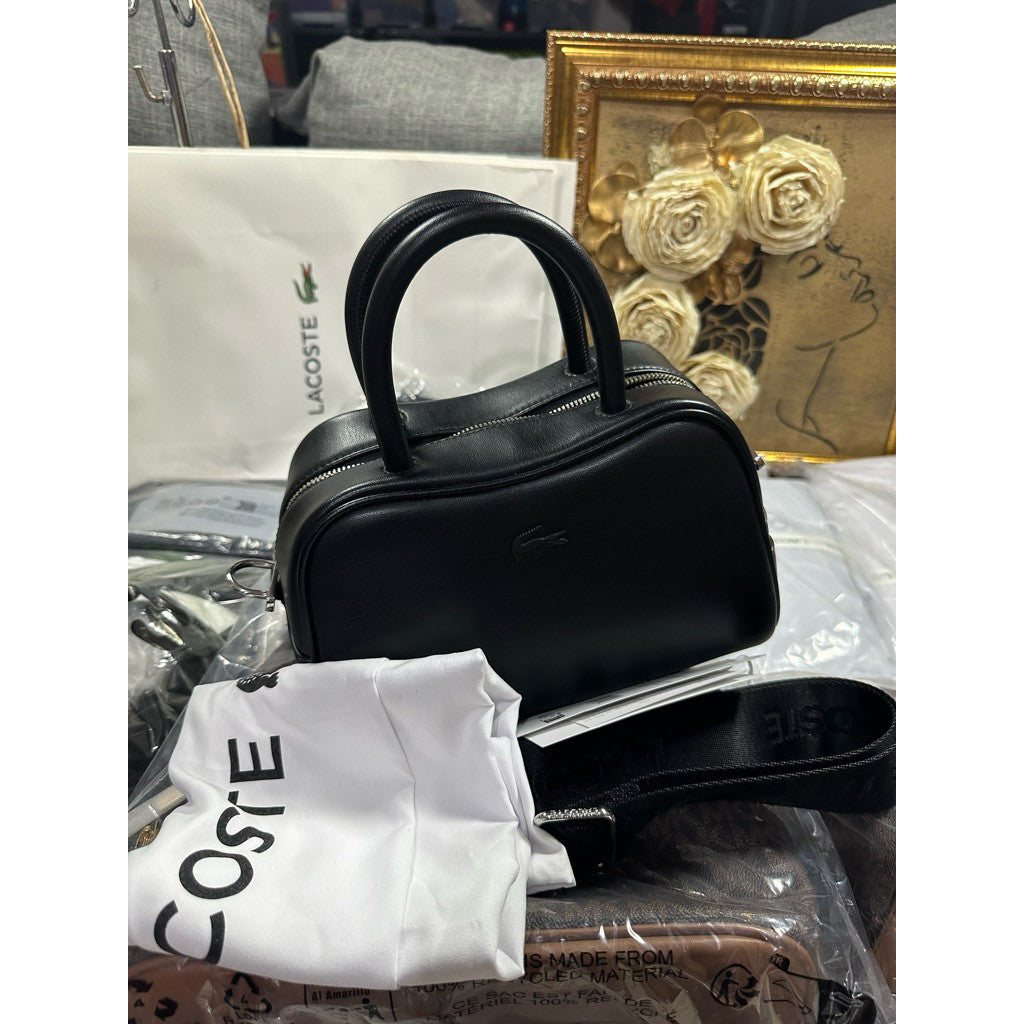 ORIG & IMPORTED LCT Lora Small Leather Top Handle Black Bag