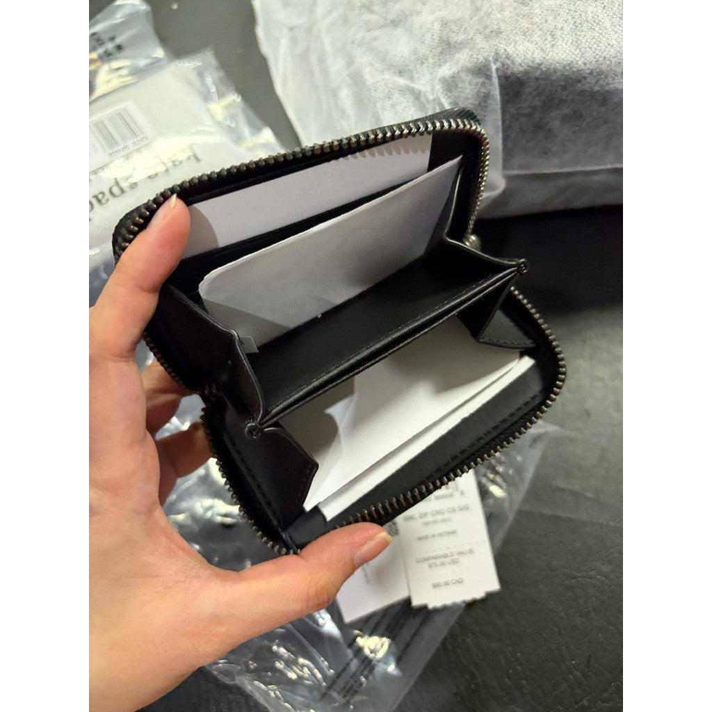 ORIG & IMPORTED CCH Essential Small Zip Around Card Case Men's Black Wallet