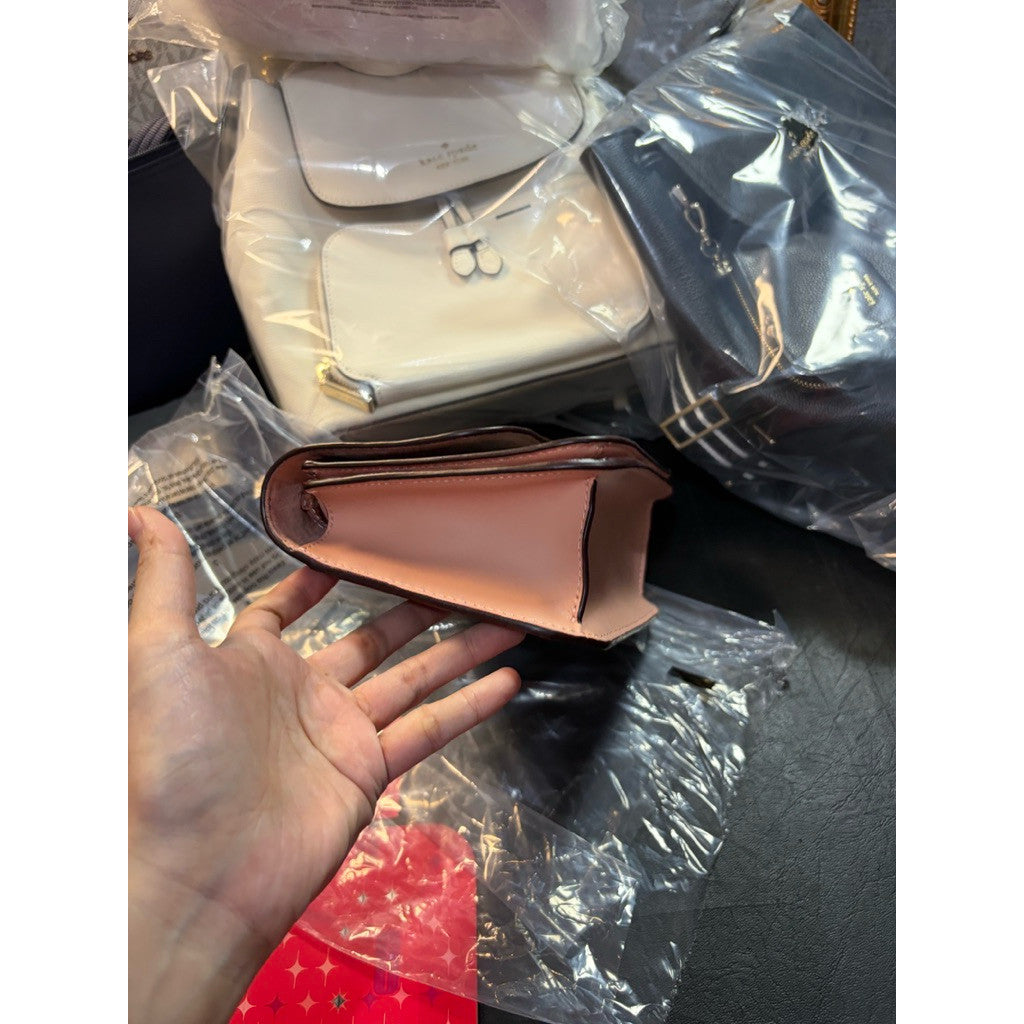 ORIG & IMPORTED CCH Mini Brynn Crossbody Small Flap Brown/Pink Bag