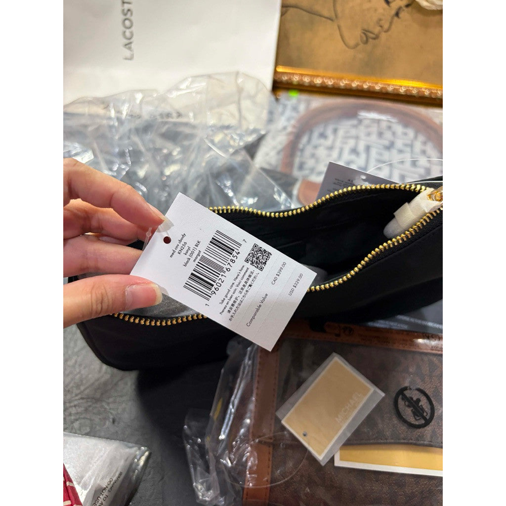 ORIG & IMPORTED KS Margot Nylon Crossbody Bag Black
