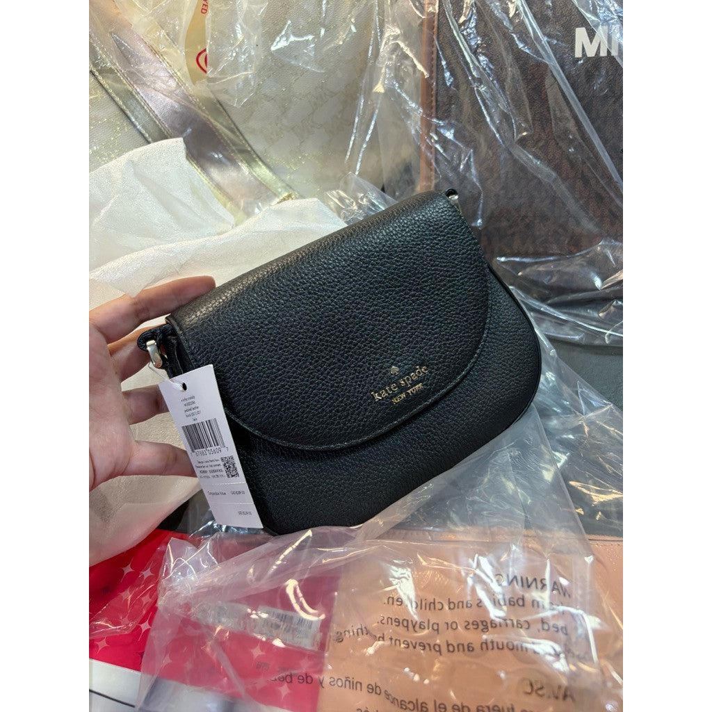 ORIG & IMPORTED KS Leila Mini Flap Crossbody Black Small Bag