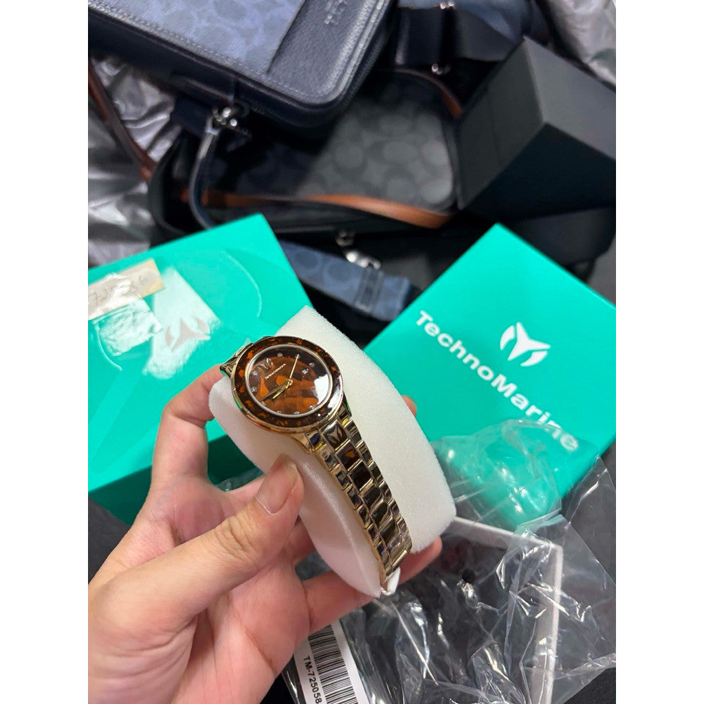 ORIG & IMPORTED Technomarine Sea - TM-725058 33mm Brown Women Watch