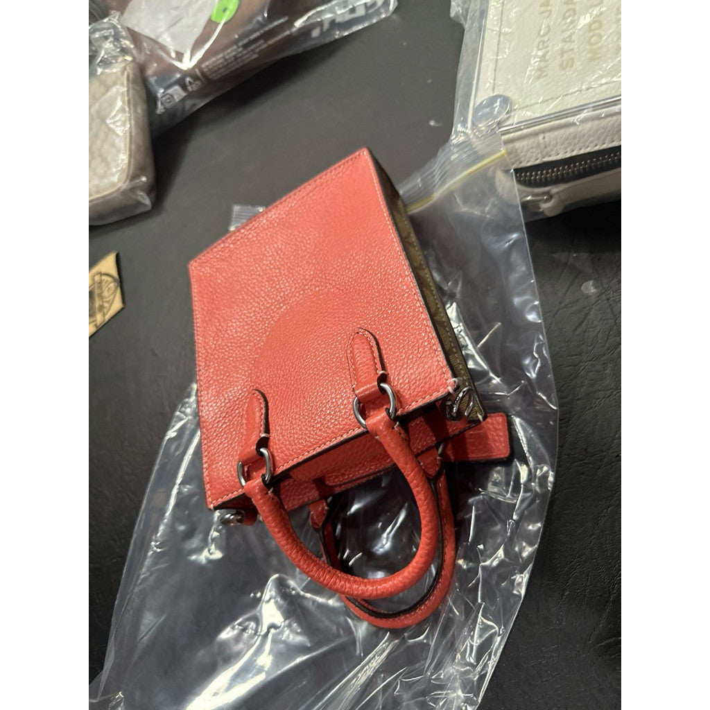 ORIG & IMPORTED CCH Signature North South Mini Tote Khaki Orange Phone Bag