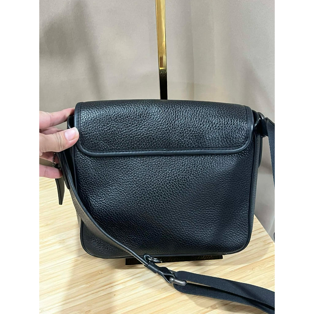 ORIG Preloved CCH Sullivan Flap Crossbody Men's Bag in Plain Black