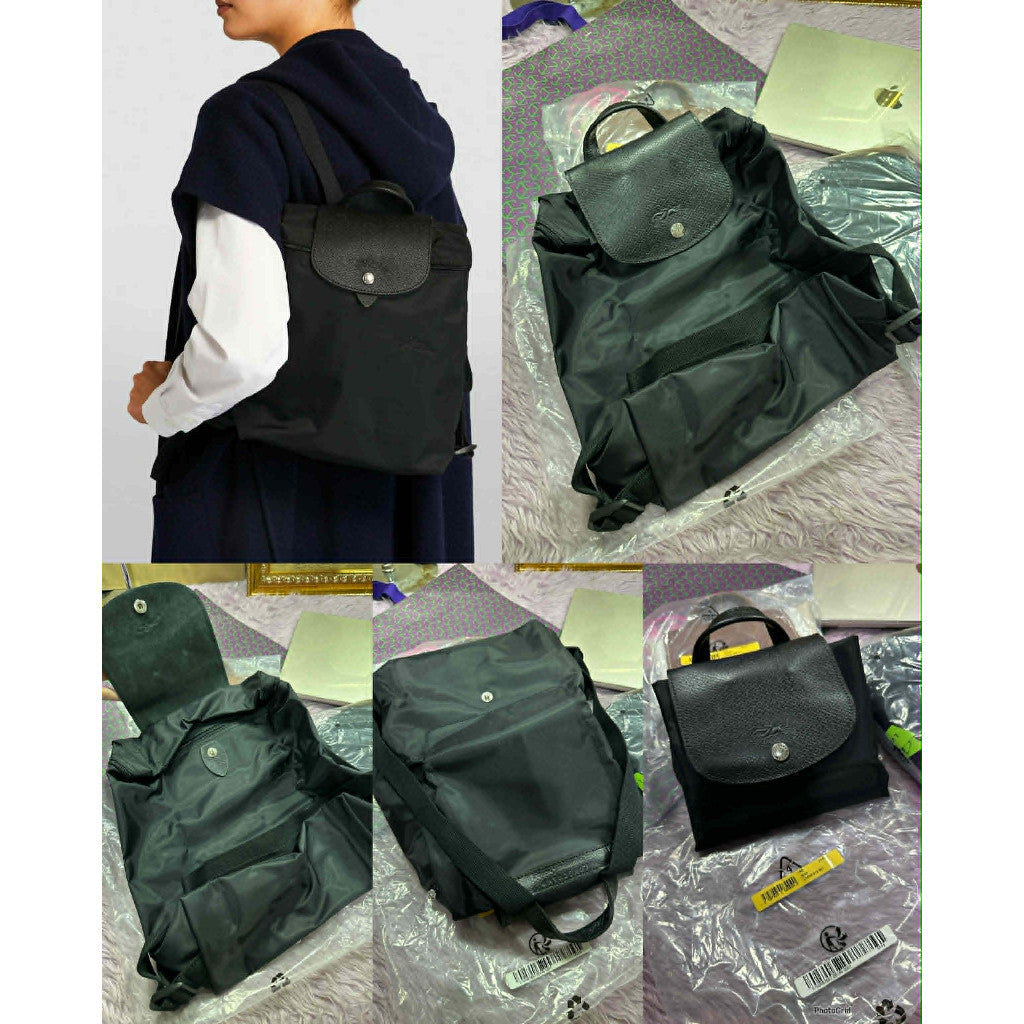 ORIG & IMPORTED Longchamp LC Le Pliage Medium Backpack Nylon Bag