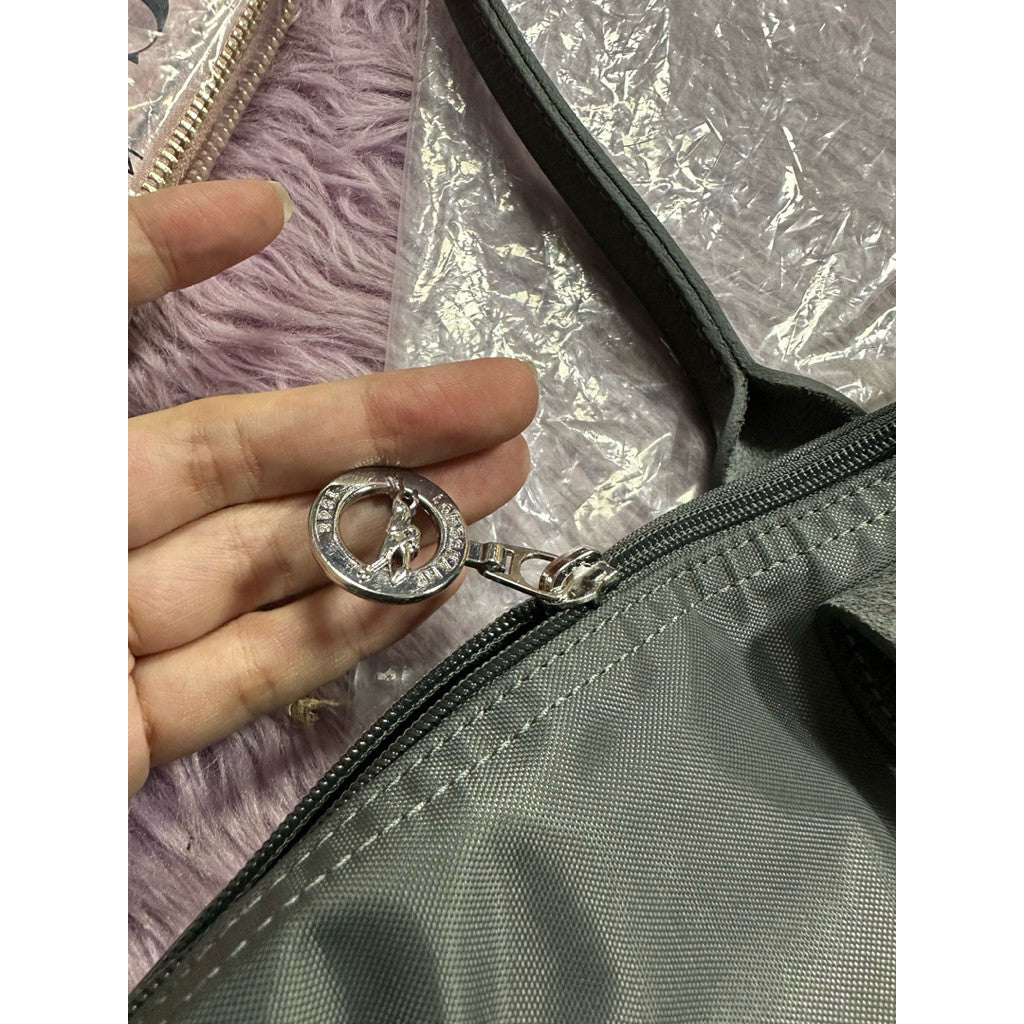 ORIG & IMPORTED Longchamp LC Le Pliage Large Long Handle Nylon Tote Bag
