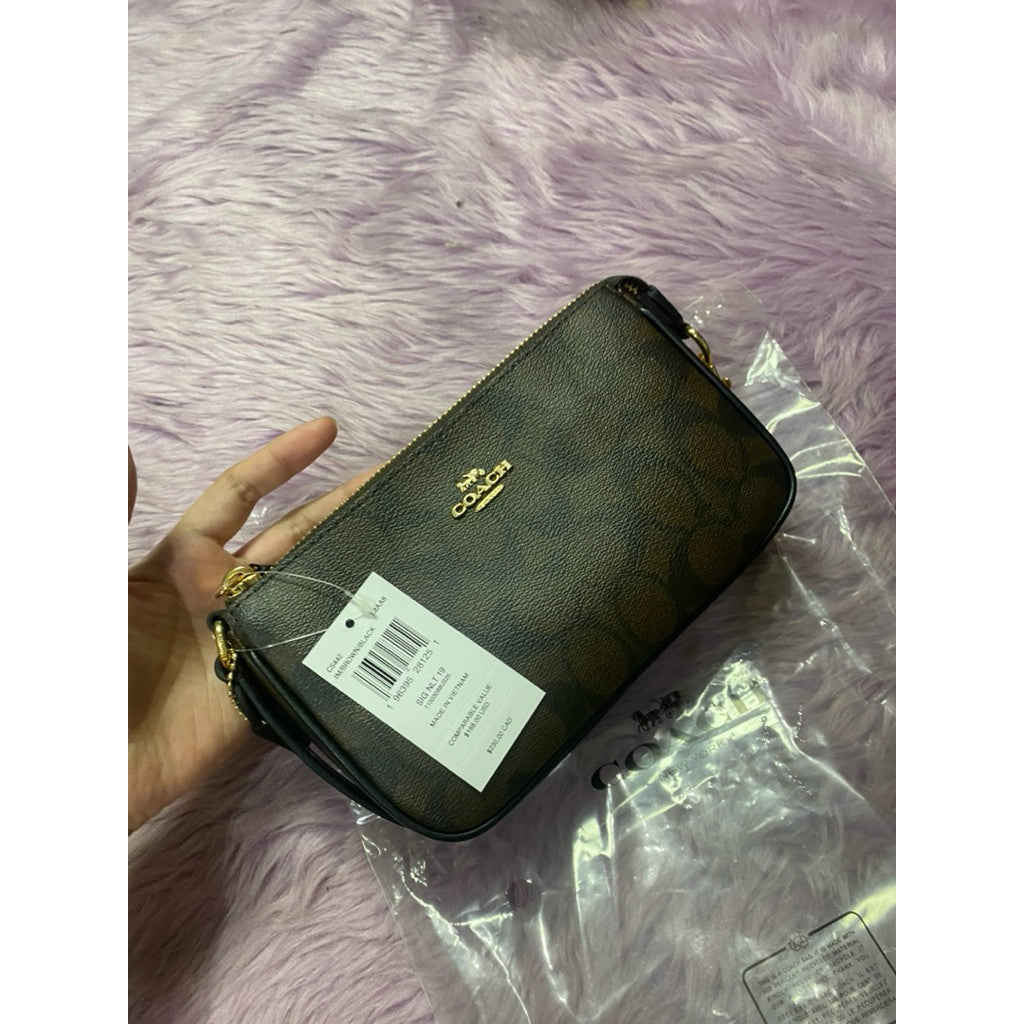 ORIG & IMPORTED CCH Nolita 19 in Brown/Black Shoulder Small Bag