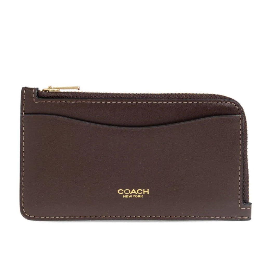 ORIG & IMPORTED CCH Retail Slim Zip Card Case Maple Brown Wallet