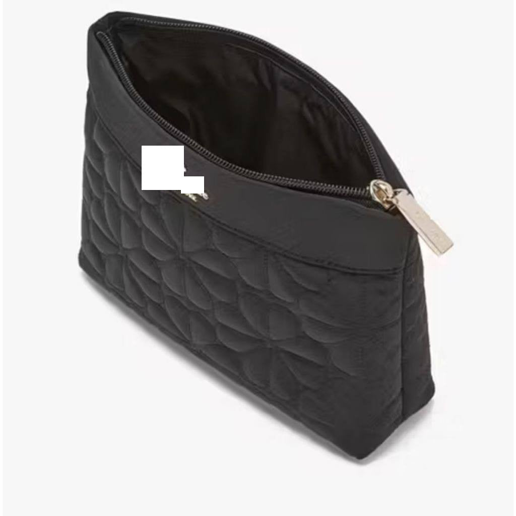 ORIG KSNY Quilted Cosmetic Pouch Black