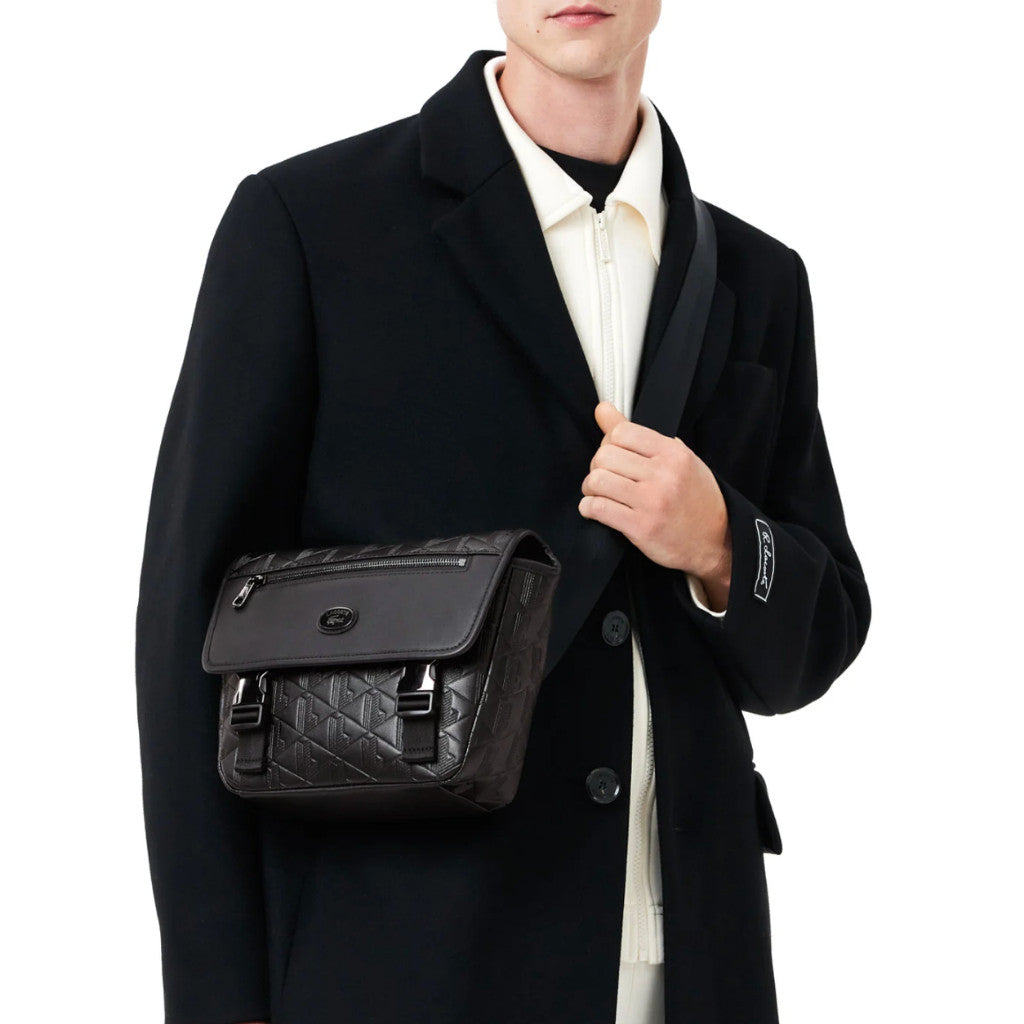 ORIG & IMPORTED LCT Nomogramme Small Flap Men's Black Bag