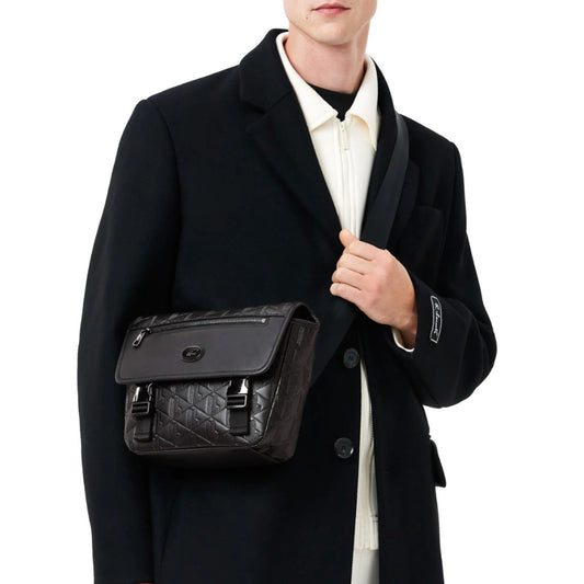 ORIG & IMPORTED LCT Nomogramme Small Flap Men's Black Bag