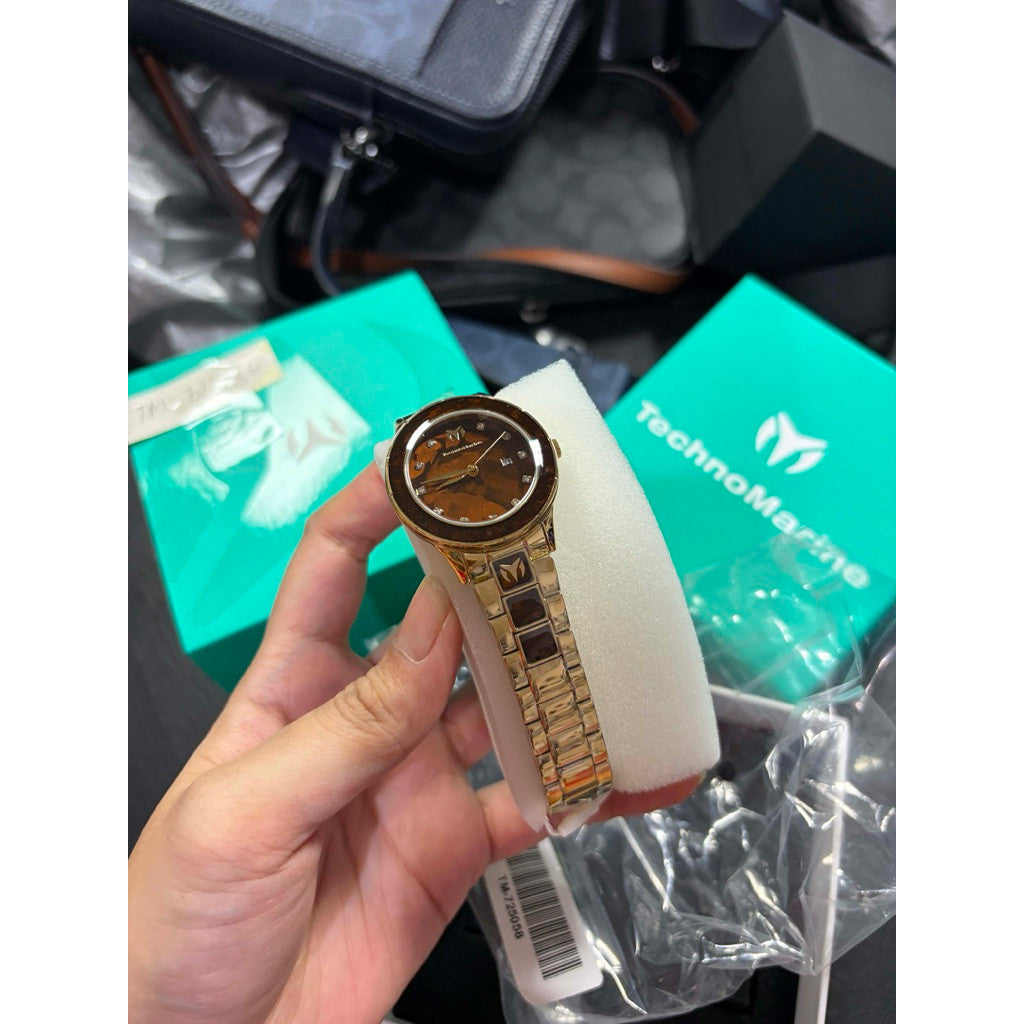 ORIG & IMPORTED Technomarine Sea - TM-725058 33mm Brown Women Watch