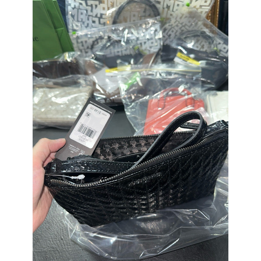 ORIG & IMPORTED Karl Lagerfield KL Black Clutch Bag