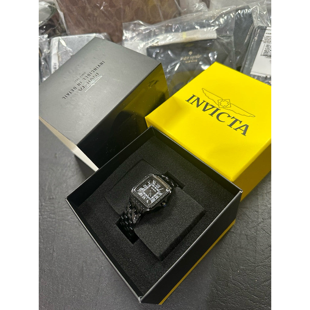 ORIG & IMPORTED Invicta Angel 50581 28mm Women's Square Watch Black