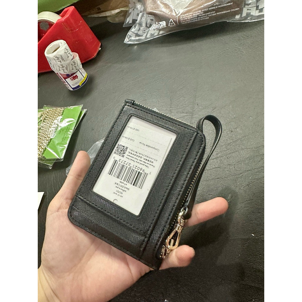 ORIG & IMPORTED KS Schuyler Small Card Holder Black Wallet