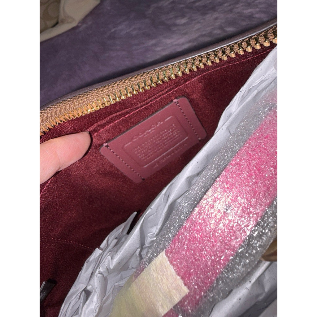 ORIG & IMPORTED Coach Teri Shoulder Bag in Khaki/Pink