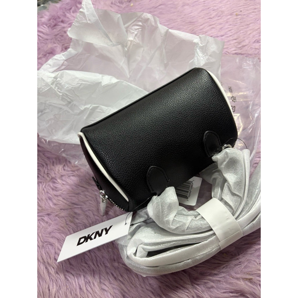 ORIG & IMPORTED DKNY Women's Nell Mini Satchel Duffle Crossbody Black Bag