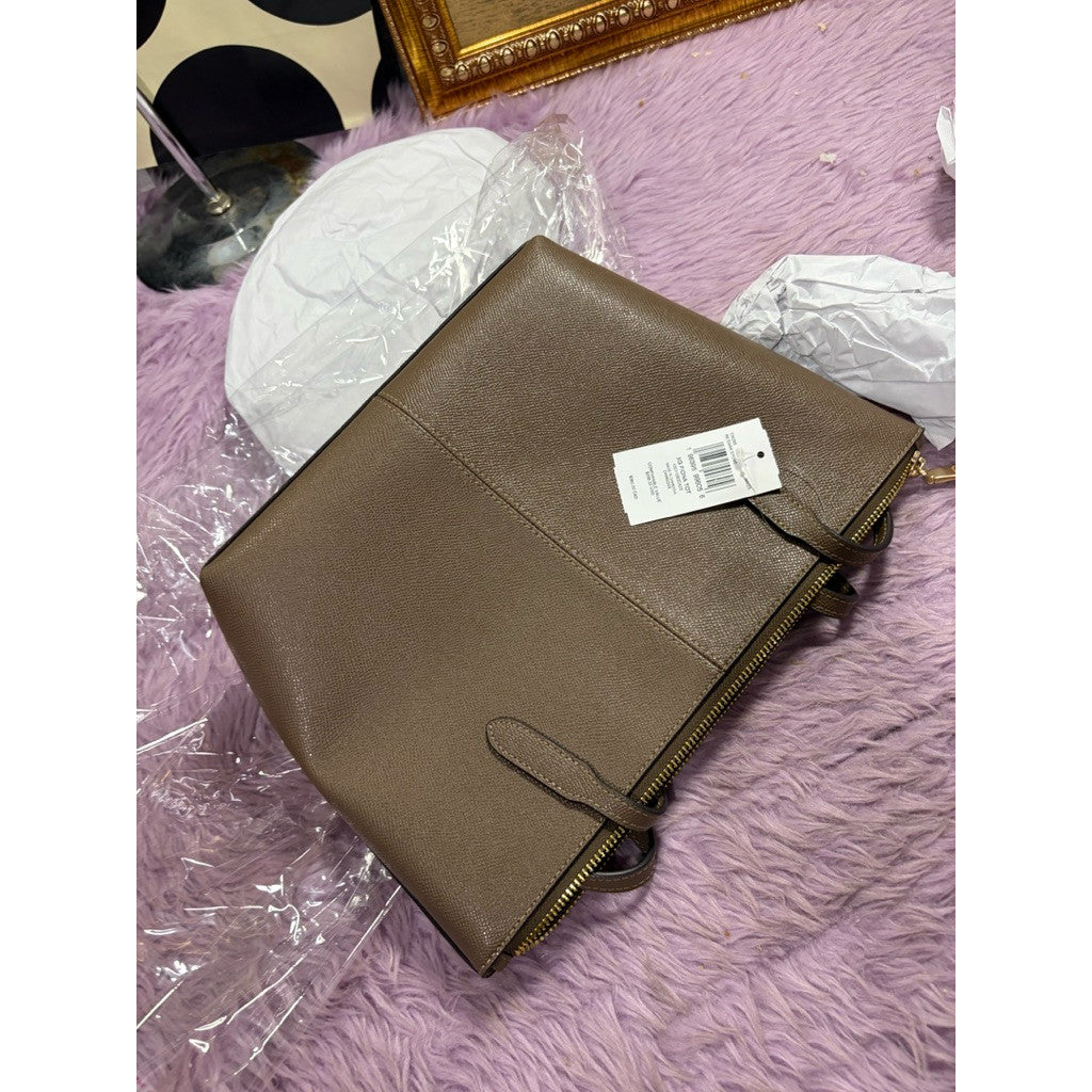 ORIG & IMPORTED CCH Fiona Zip Small Tote Bag Dark Stone/Brown