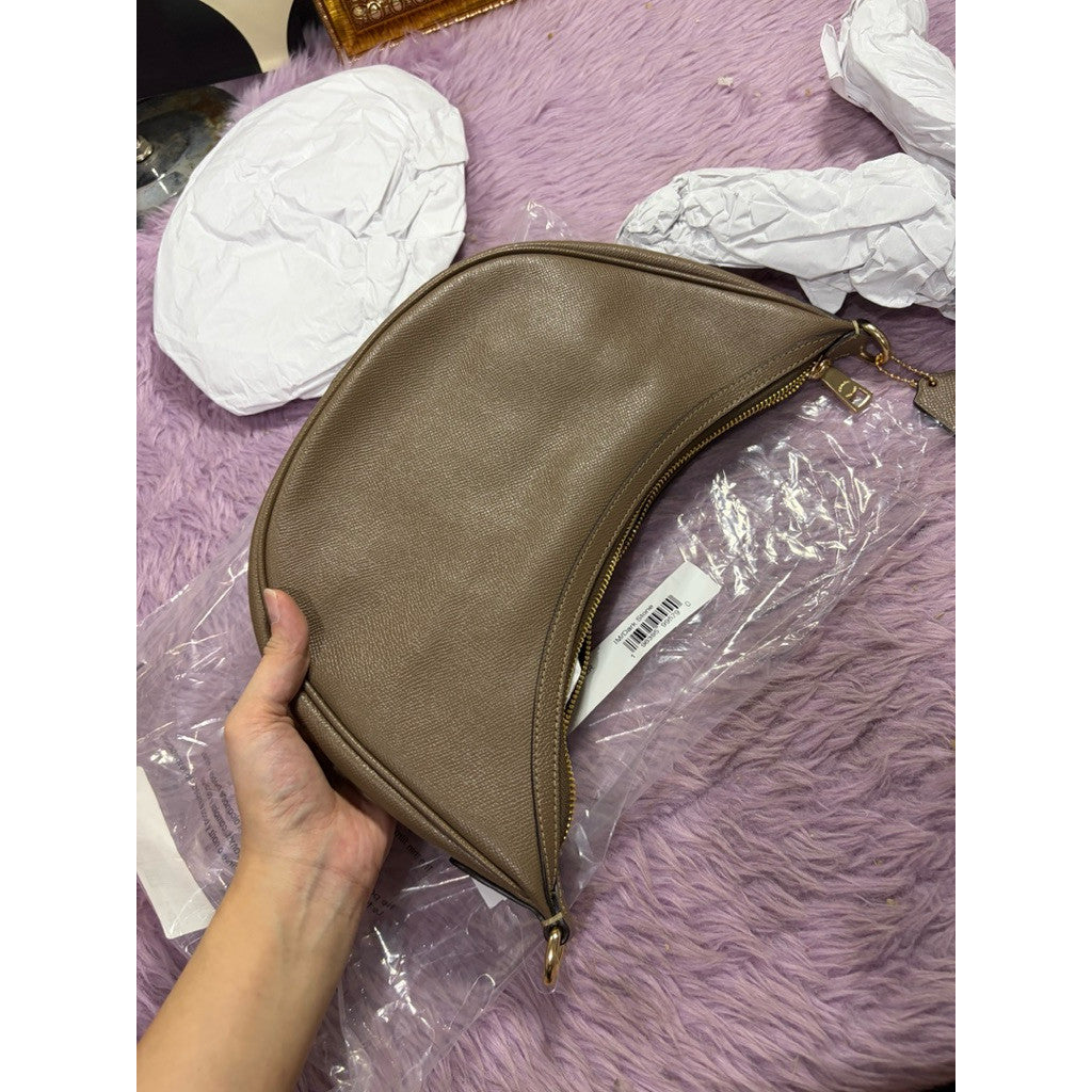 ORIG & IMPORTED Coach Aria Shoulder Hobo Bag Dark Stone/Brown