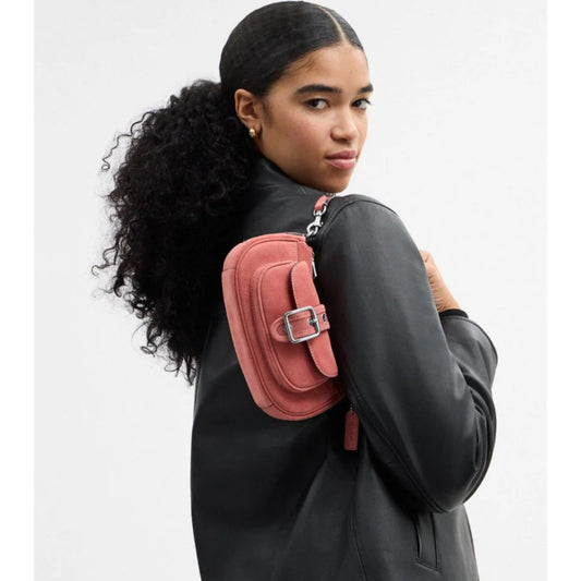 ORIG & IMPORTED CCH Ashton Mini Shoulder Suede Bag Pink