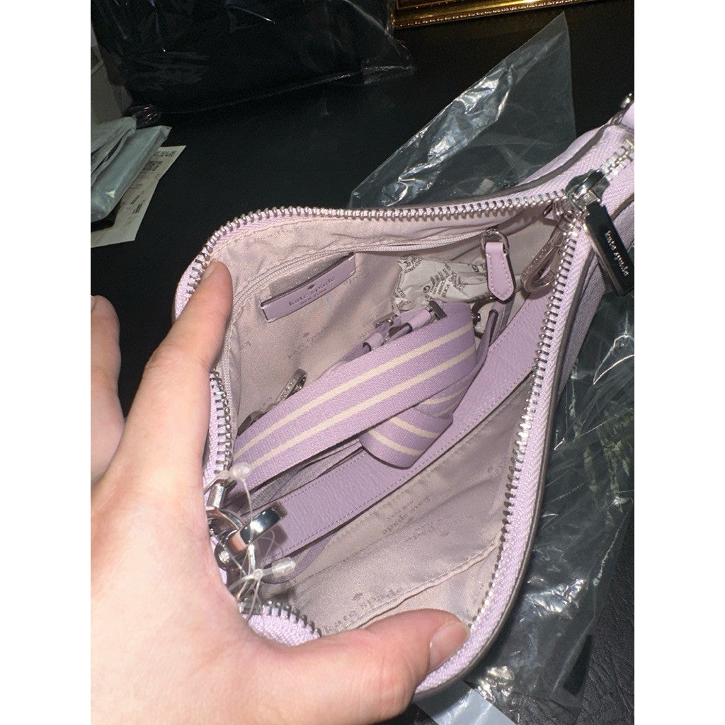 ORIG & IMPORTED KS Emma Medium Shoulder Bag with pouch Lilac / Purple