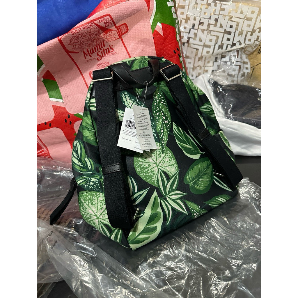 ORIG & IMPORTED KS Leaf Medium Nylon Black/Green Backpack