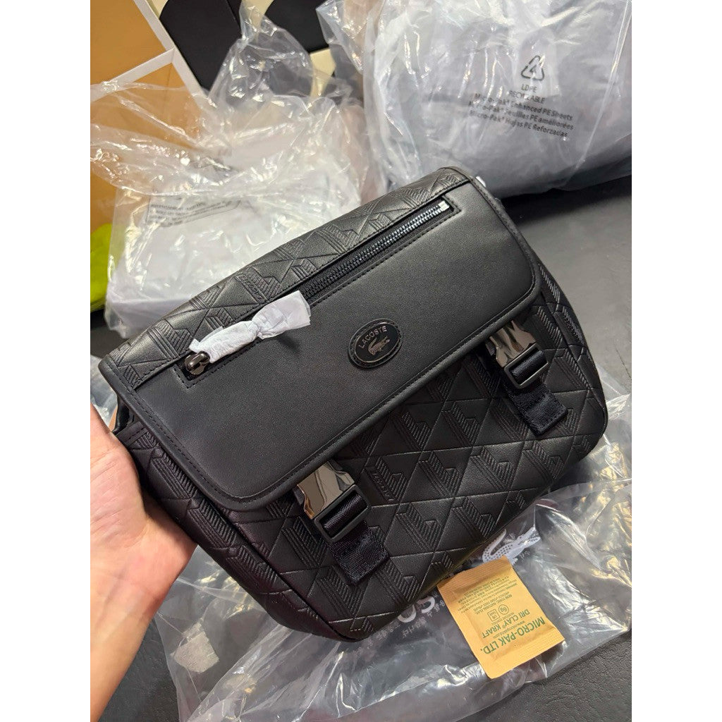 ORIG & IMPORTED LCT Nomogramme Small Flap Men's Black Bag