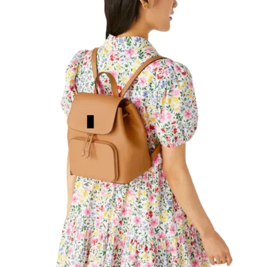 ORIG & IMPORTED KS Kristi Medium Flap Backpack Brown Bag