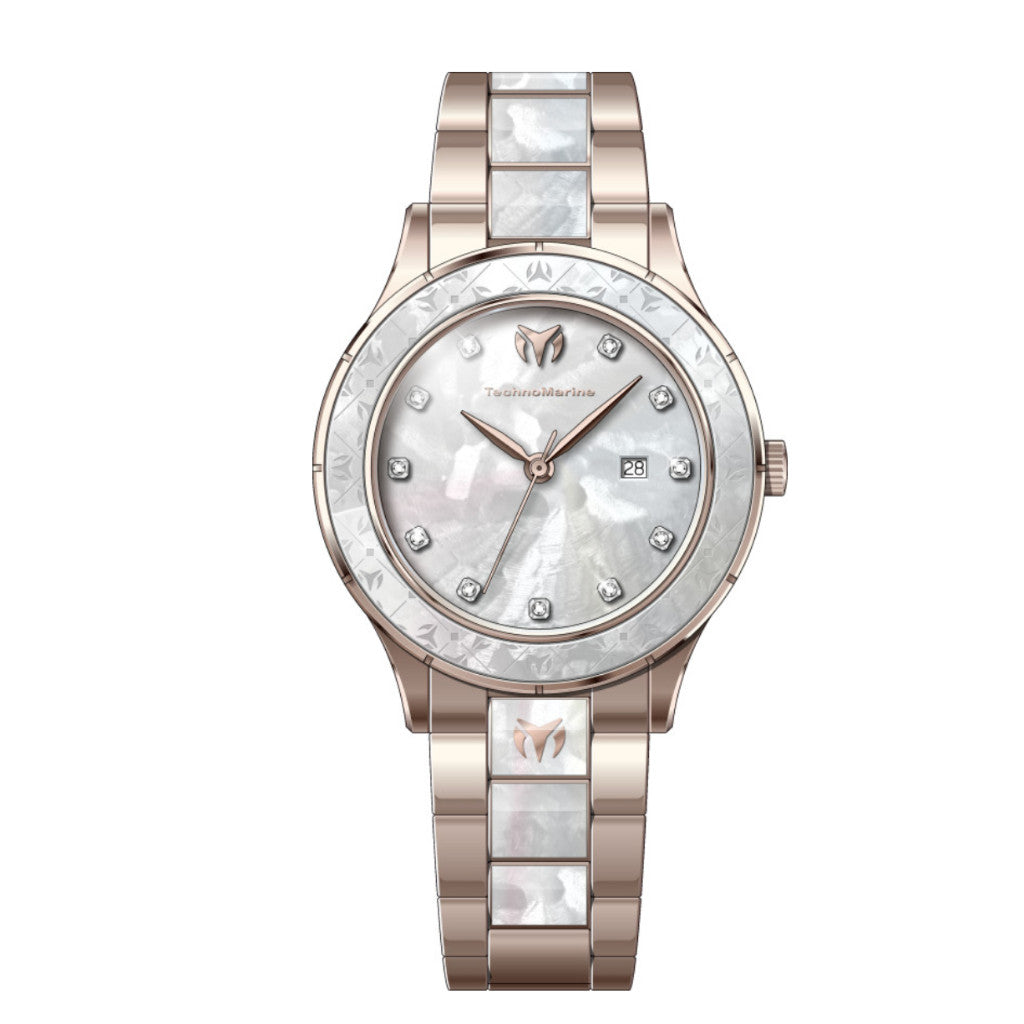 ORIG & IMPORTED Technomarine  - TM-725059 33mm Lady's Beige Watch