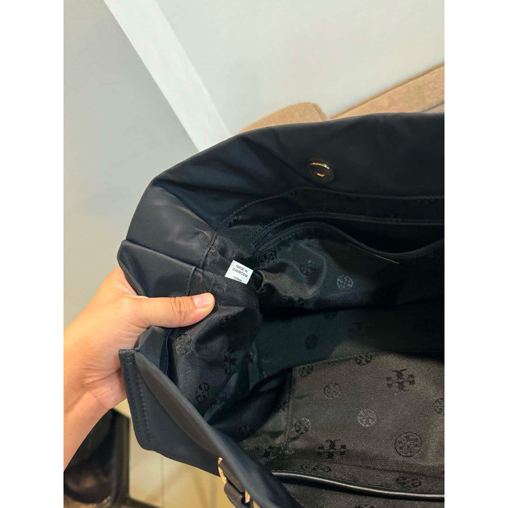 ORIG Preloved TB Ella Small Nylon Tote Black Bag