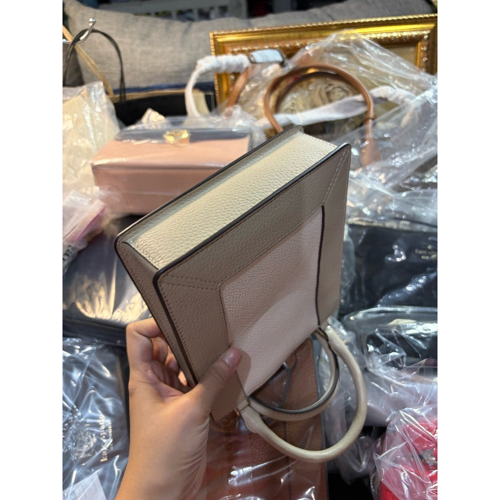 ORIG & IMPORTED KS Lena Mini Tote Gray/Beige/Brown Small Phone Bag