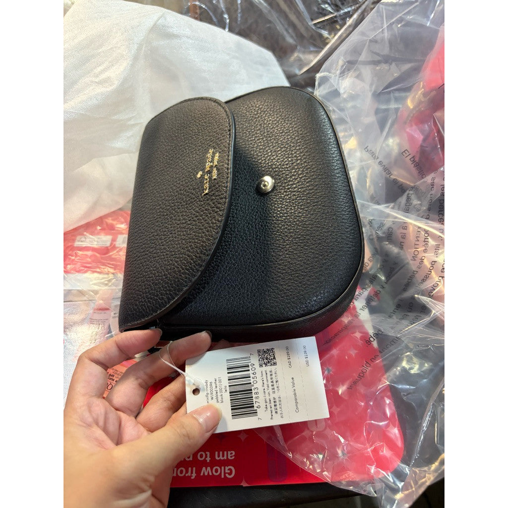 ORIG & IMPORTED KS Leila Mini Flap Crossbody Black Small Bag