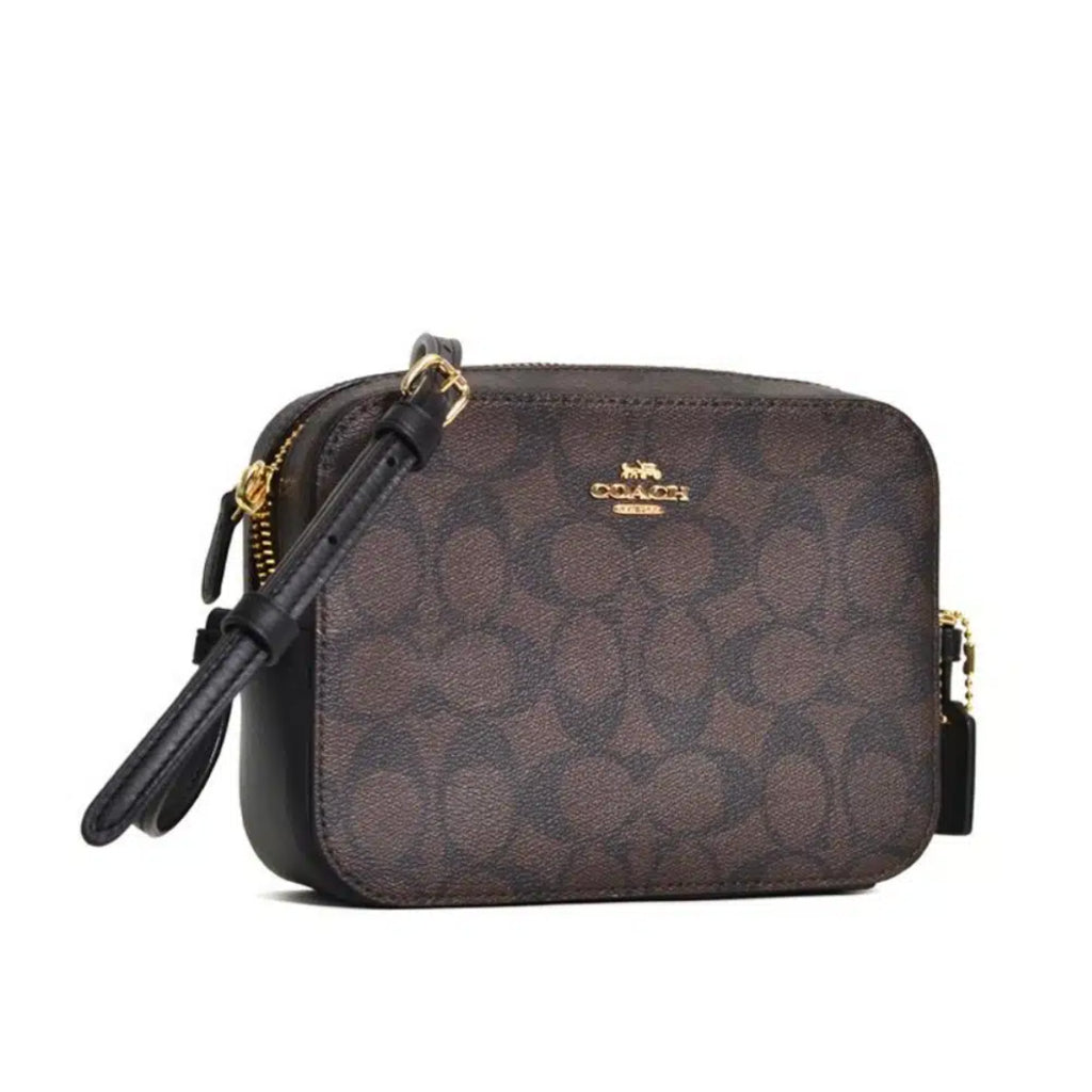 ORIG & IMPORTED RARE CCH Mini Camera Brown Bag In Signature Canvas