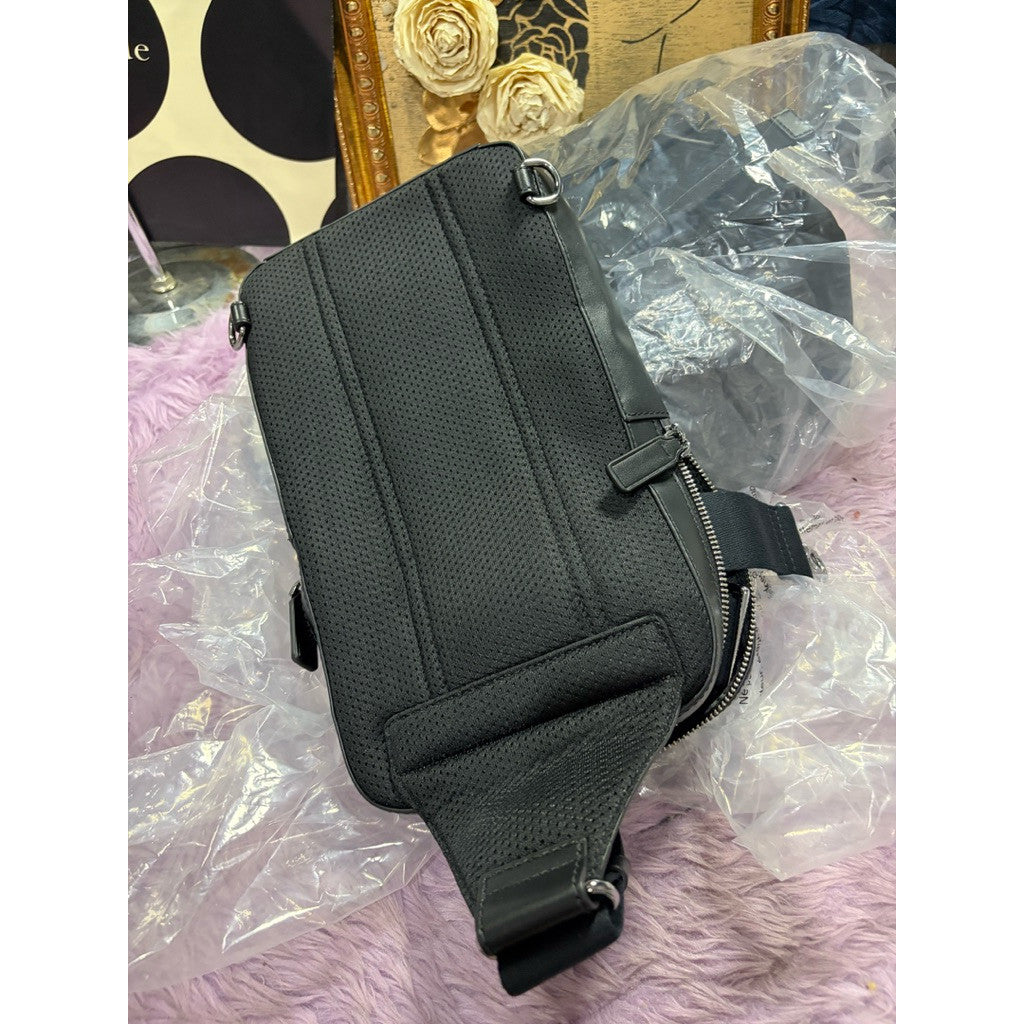 ORIG & IMPORTED MK Cooper Commuter Logo Sling Pack Men's Black/Blue Body Bag