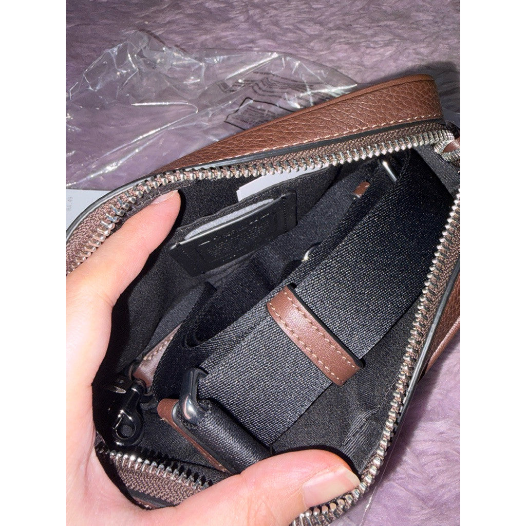 ORIG & IMPORTED CCH Jayden Crossbody Small Phone Men Bag Brown/Maple