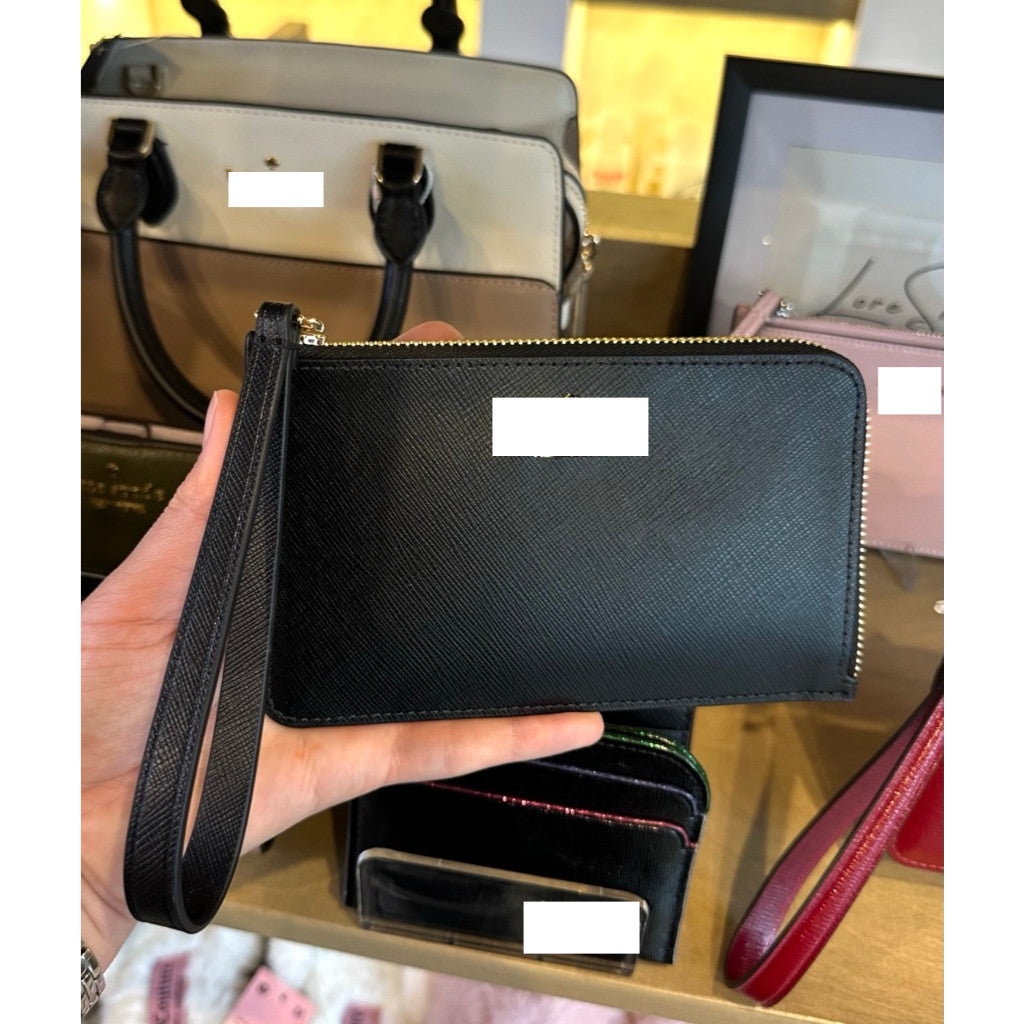 ORIG KSNY Lucy Small & Medium L-zip Slim Wristlet Wallet