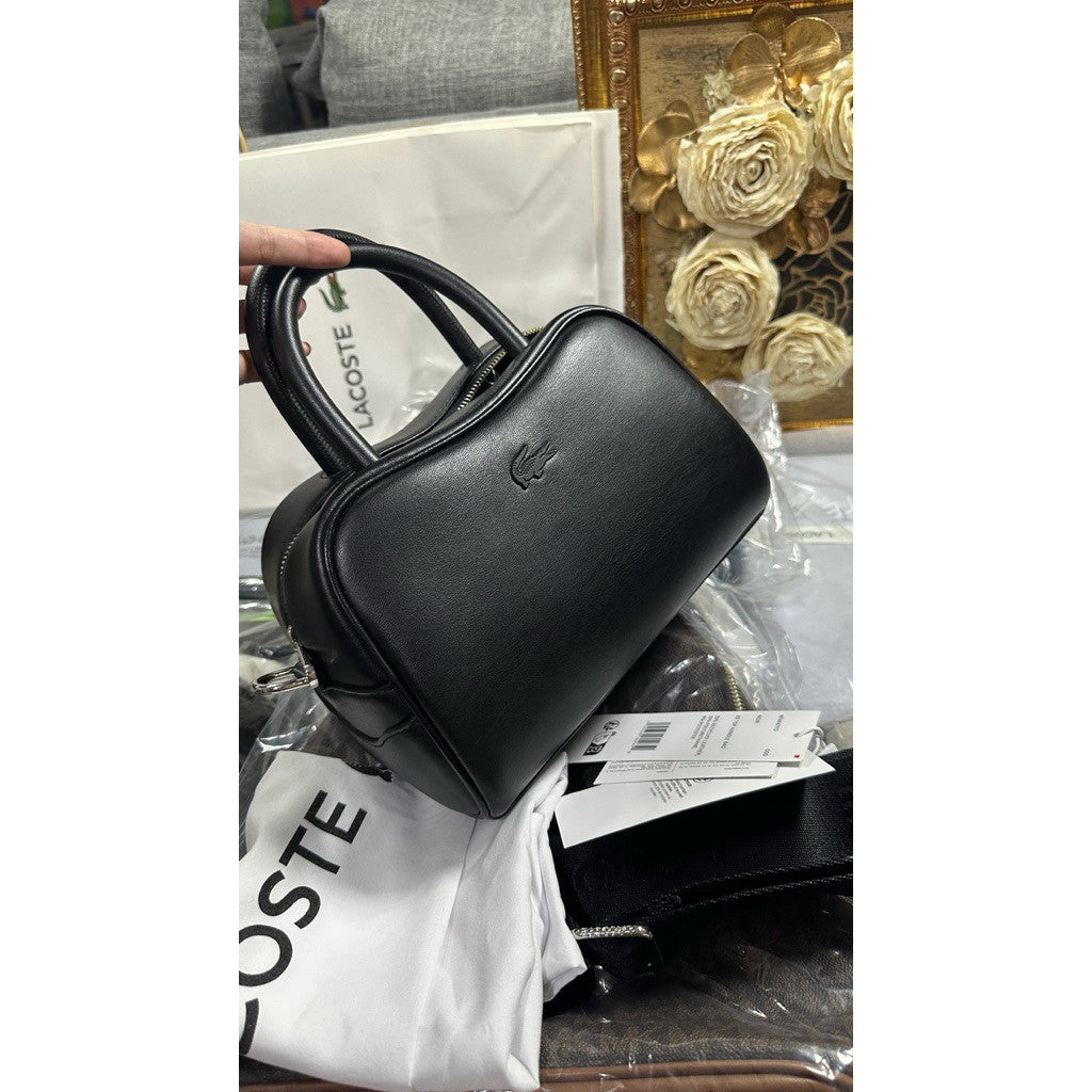 ORIG & IMPORTED LCT Lora Small Leather Top Handle Black Bag