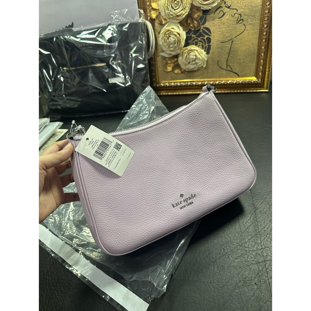 ORIG & IMPORTED KS Emma Medium Shoulder Bag with pouch Lilac / Purple