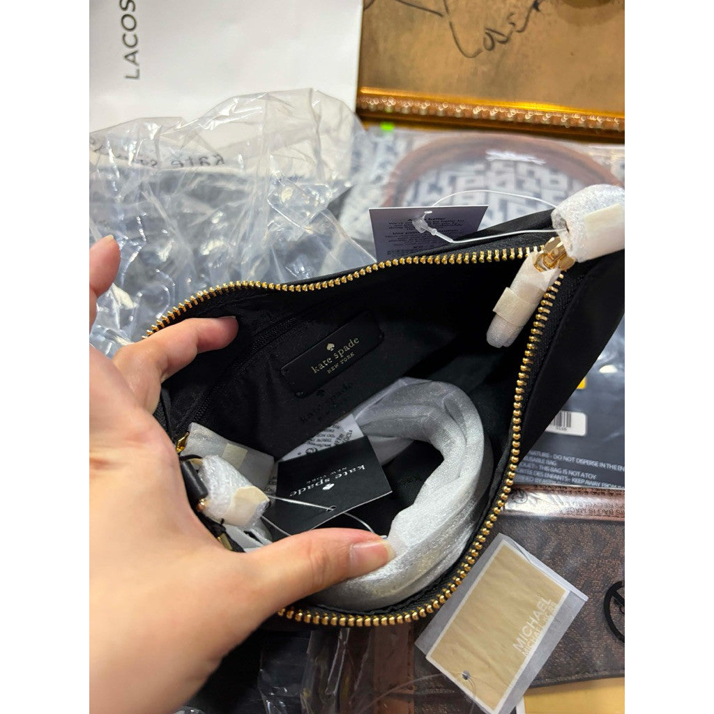 ORIG & IMPORTED KS Margot Nylon Crossbody Bag Black