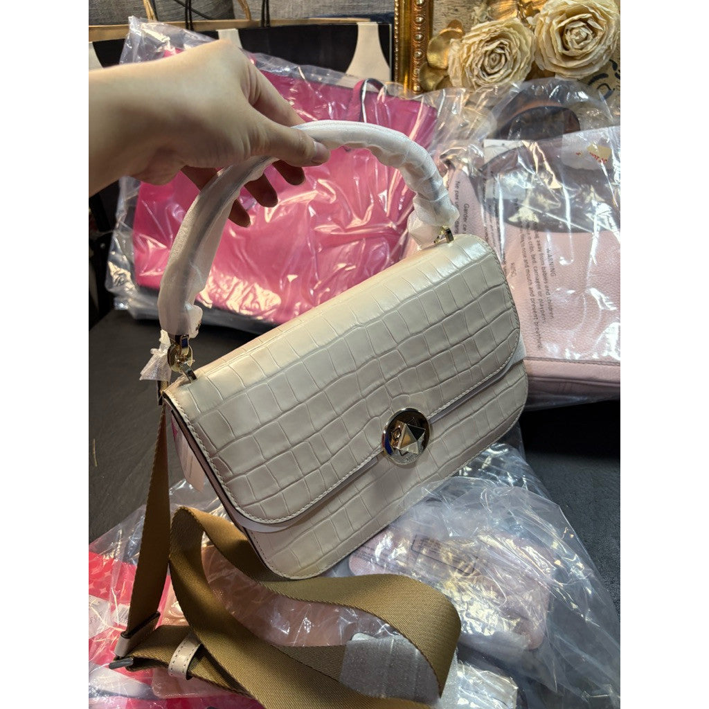 ORIG & IMPORTED KS Audrey Flap Crossbody Cream/White Bag