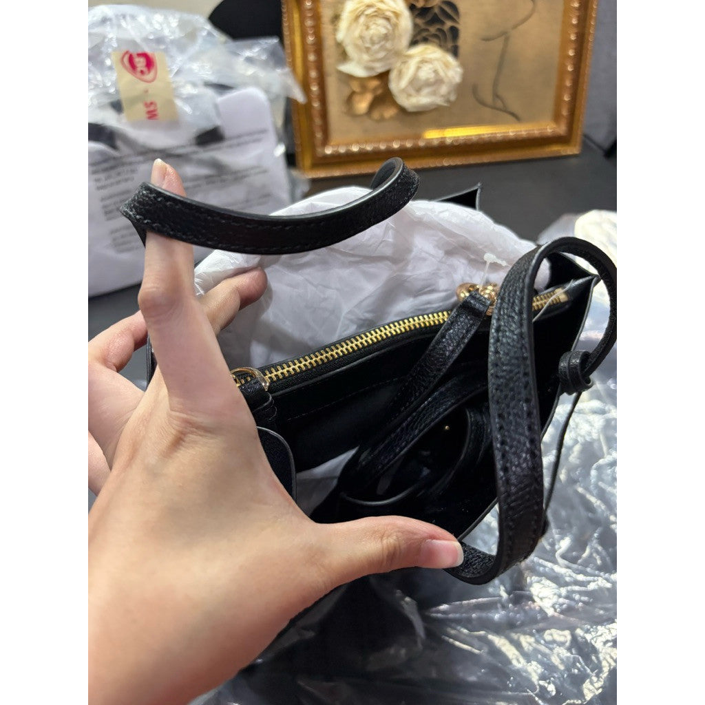 ORIG & IMPORTED MJ Tiger Stripe Print Mini Grind Tote Bag in Black