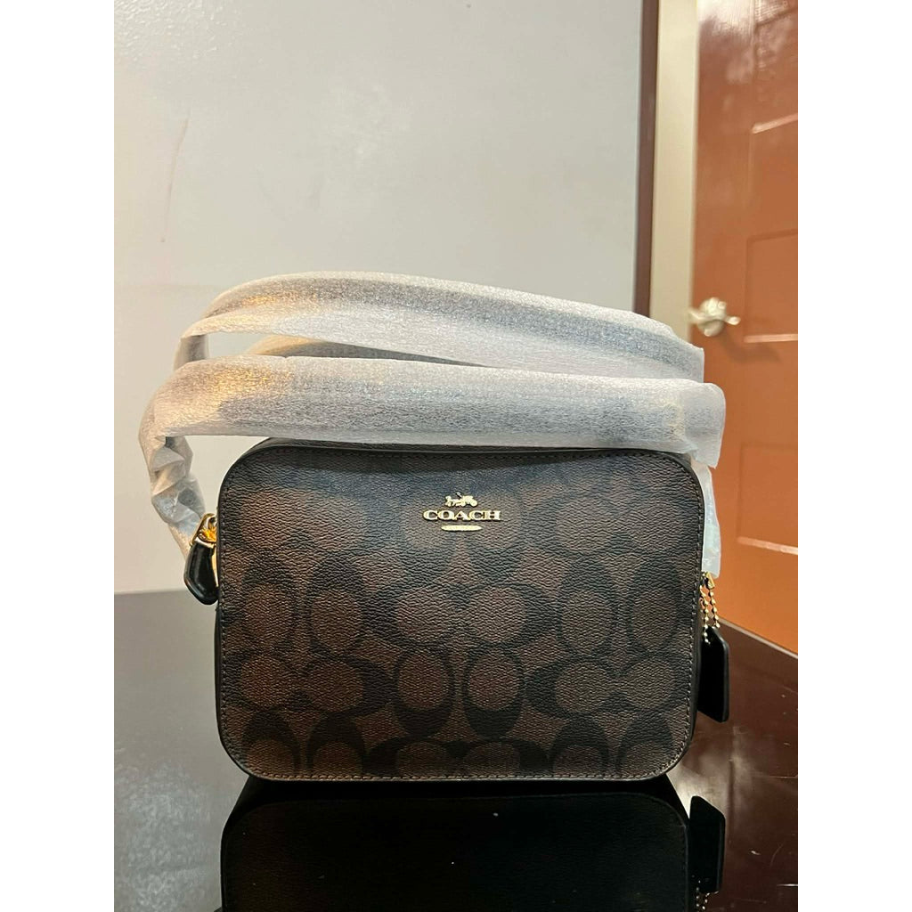 ORIG & IMPORTED RARE CCH Mini Camera Brown Bag In Signature Canvas