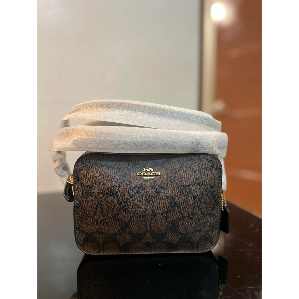 ORIG & IMPORTED RARE CCH Mini Camera Brown Bag In Signature Canvas