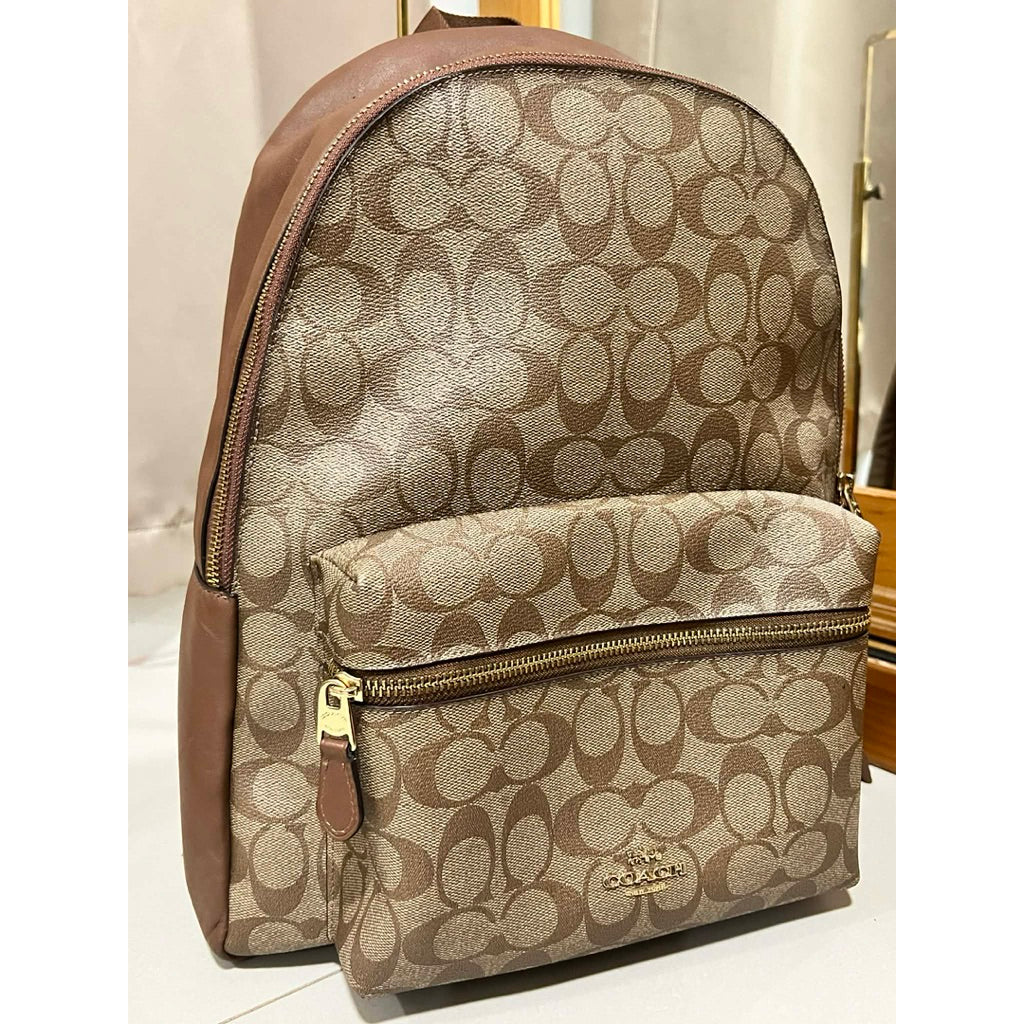 ORIG Preloved CCH Charlie Medium and Large Saddle Brown Backpack Bag