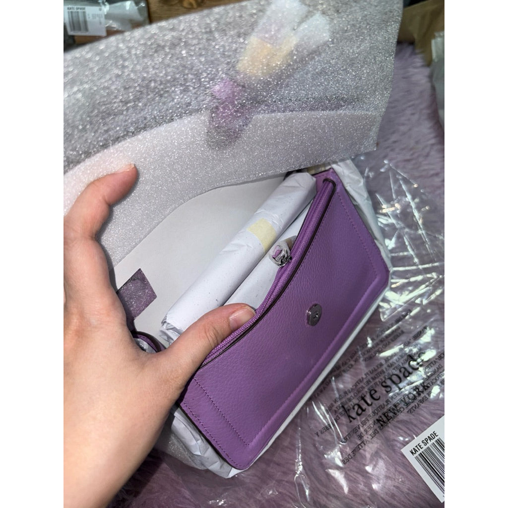 ORIG & IMPORTED KS Mini Knott Flap Crossbody Bag Lilac/Purple